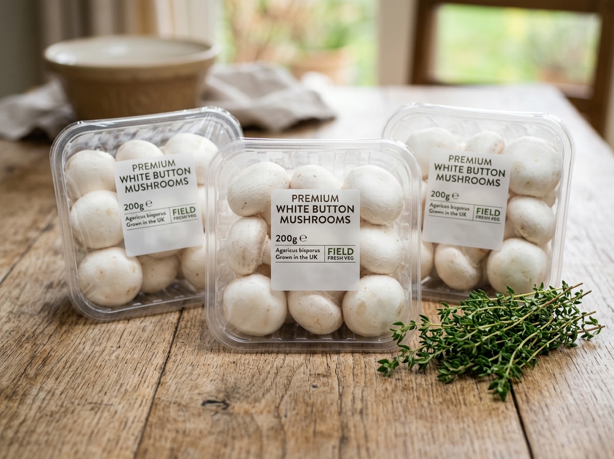 Fresh Button Mushroom 200g Punnet